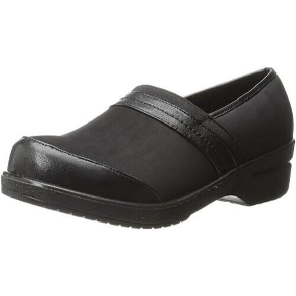 Easy Street Women's 7.5 M Origin Mule Black Slip Ons Leather NWOB Clog - Picture 1 of 7